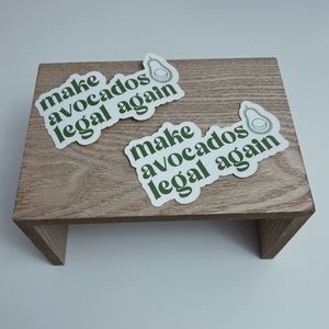 2 Avocado 🥑 Bubble Stickers — laptop sticker, bullet journal, planner,scrapbook